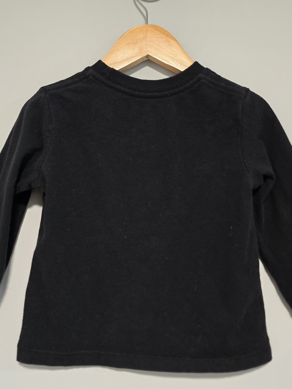 Kids Black Lightning Bolt Long Sleeve Shirt - Picture 3 of 5